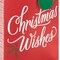 13" Large Christmas Gift Bag with Tissue Paper and Gift Tag (Glitter Christmas Wishes) for Kids, Adults, Friends, Family